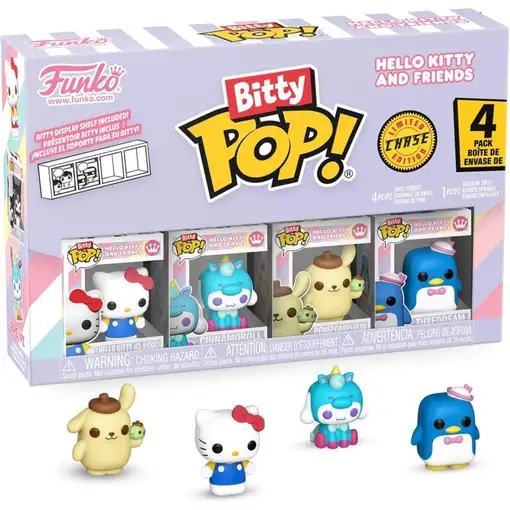 Pack de 4 Funko Bitty Pop! Sanrio Hello Kitty Modelo 85713