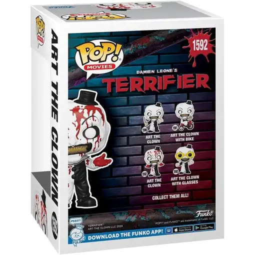 Figura Funko Pop! Películas Terrifier 2 Art The Clown con Sangre Modelo 1592 | 80