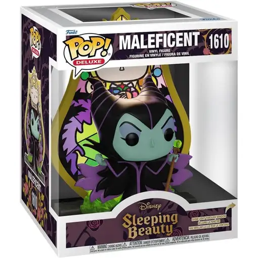 Figura Funko Pop! Deluxe Disney Bella Durmiente Maléfica con Vidriera Modelo 1610