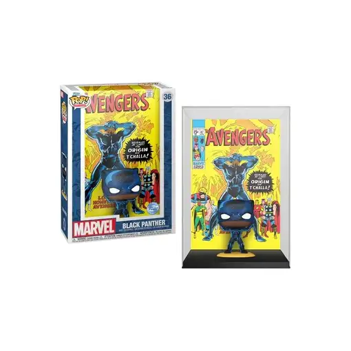 Figura Funko Pop! Comic Covers Marvel The Avengers Black Panther Modelo 36 | 7444