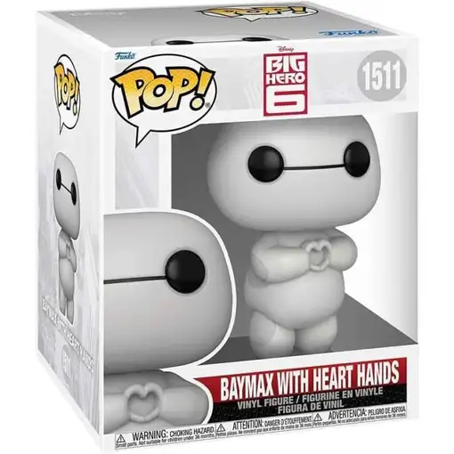 Figura Funko Pop! Disney Big Hero 6 Baymax con Manos de Corazones Modelo 1511 | 8