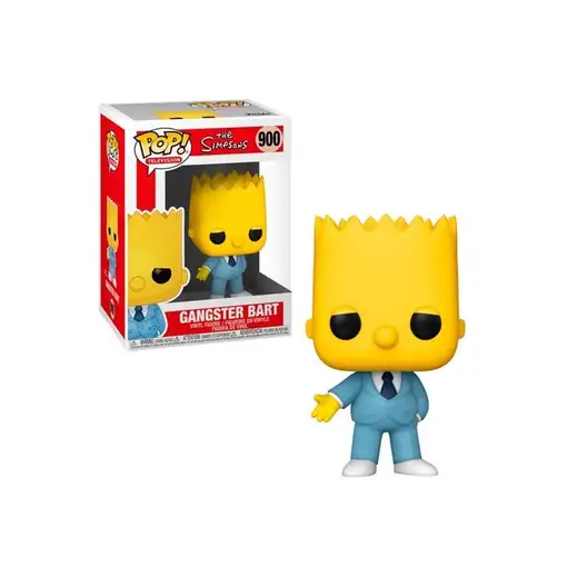 Figura Funko Pop! Televisión Los Simpsons Gangster Bart Modelo 900 | 52947
