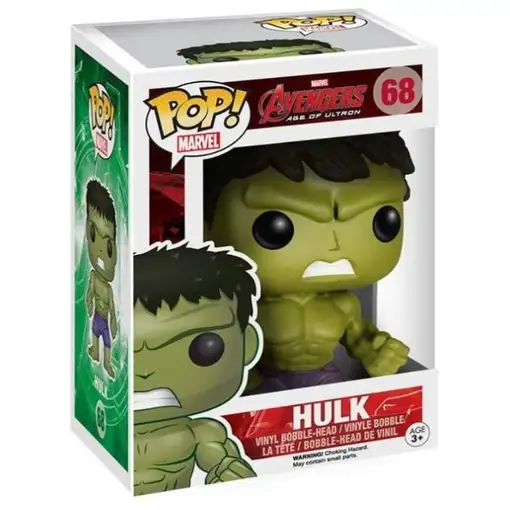 Figura Funko Pop! Marvel Avengers Age of Ultron Hulk Modelo 68| 04776