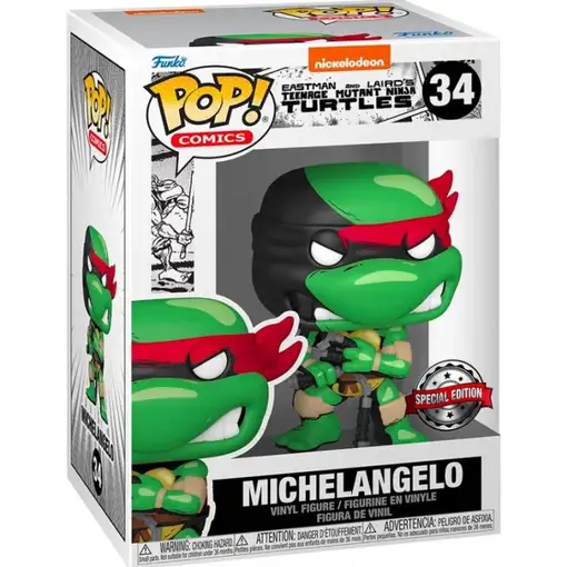 Figura Funko Pop! Nickelodeon Comic Teenage Mutant Ninja Turtles Michelangelo Mod