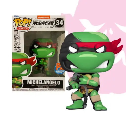 Figura Funko Pop! Nickelodeon Comic Teenage Mutant Ninja Turtles Michelangelo Mod