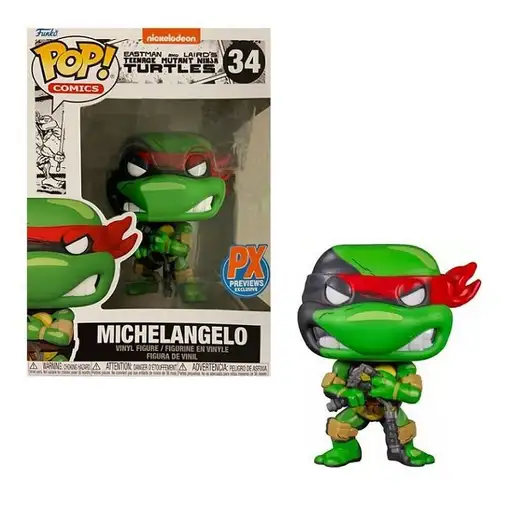 Figura Funko Pop! Nickelodeon Comic Teenage Mutant Ninja Turtles Michelangelo Mod