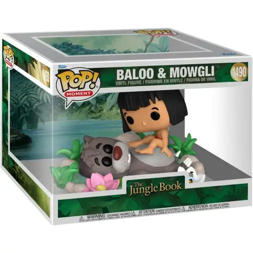 Figura Funko Pop! Moment Disney El Libro de la Selva Baloo & Mowgli Modelo 1490 |