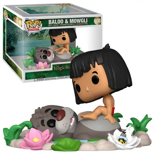 Figura Funko Pop! Moment Disney El Libro de la Selva Baloo & Mowgli Modelo 1490 |