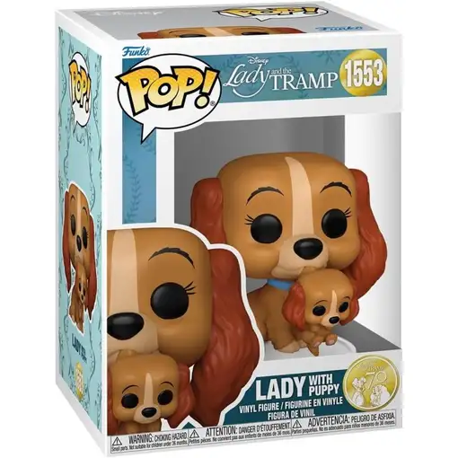 Figura Funko Pop! Disney La Dama y el Vagabundo Dama con Perrita Modelo 1553 | 83