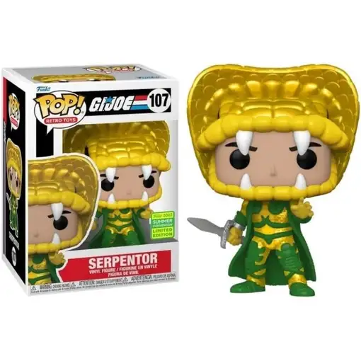 Figura Funko Pop! Juguetes Retro G.I. Joe Serpentor Modelo 107 | 65252 Edición Li