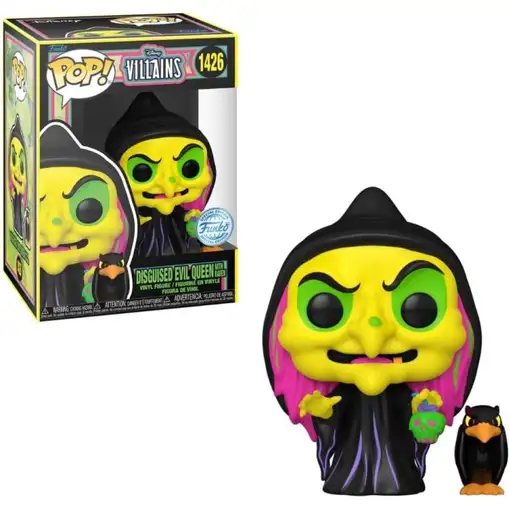 Figura Funko Pop! Disney Villanas Reina Malvada Disfrazada con cuervo Modelo 1426