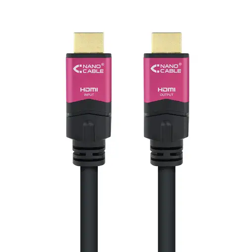 Nanocable 10.15.3715 cable HDMI 15 m HDMI tipo A (Estándar) Negro, Rosa