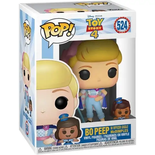 Figura Funko Pop! Disney Toy Story 4 Bo Peep y Oficial McDimples Modelo 524 | 373