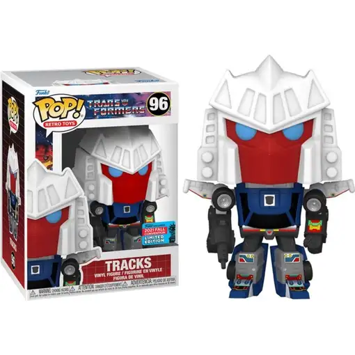 Figura Funko Pop! Retro Toys Transformers Tracks Modelo 96 | 58608 Edición Limita