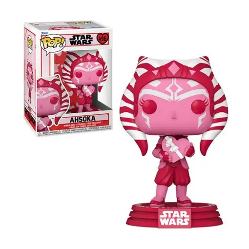 Figura Funko POP! Star Wars Ahsoka Modelo 496 | 60120 Edición Especial San Valent
