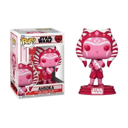 Figura Funko POP! Star Wars Ahsoka Modelo 496 | 60120 Edición Especial San Valent