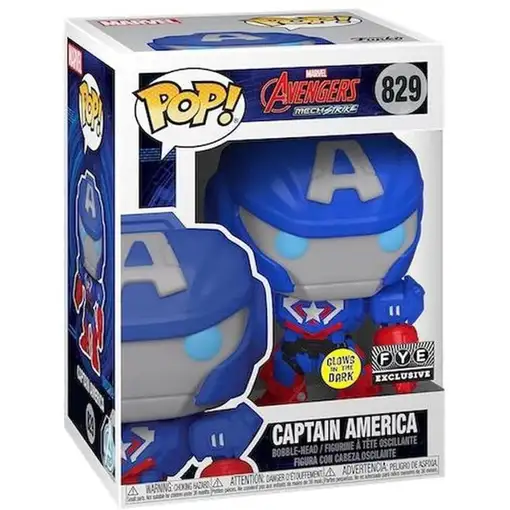Figura Funko Pop! Marvel Los Vengadores Mech Strike Capitán América Modelo 829 |