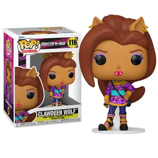 Figura Funko Pop! Juguetes Retro Monster High Clawdeen Wolf Modelo 116 | 67428