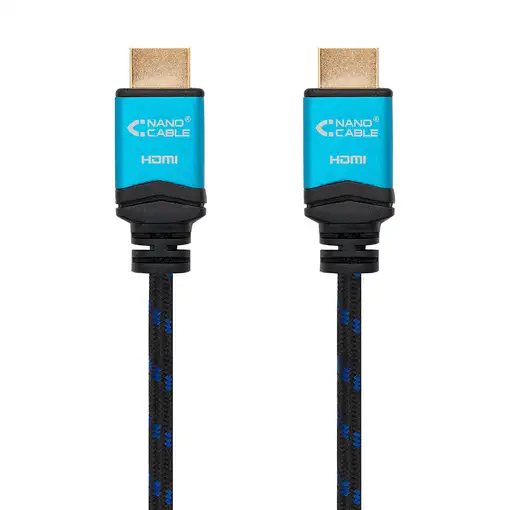 Nanocable Cable HDMI V2.0 4K@60GHz 18 Gbps A/M-A/M, negro, 0.5 m.