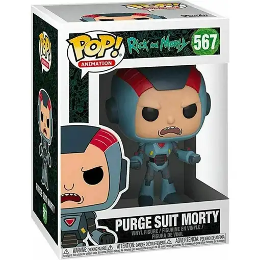Figura Funko Pop! Animación Rick & Morty Morty con traje mecánico Modelo 567 | 40