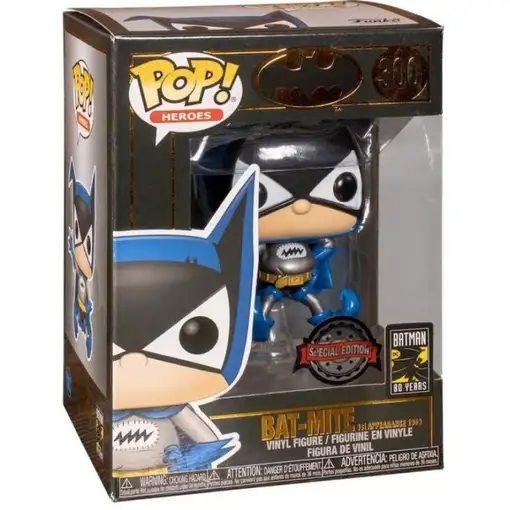 Figura Funko Pop! DC Comics 80th Primera Aparición Batman (Bat-Mite) Modelo 300 E