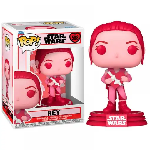 Figura Funko Pop! Star Wars Rey Modelo 588 | 67614 Edición Especial San Valentín