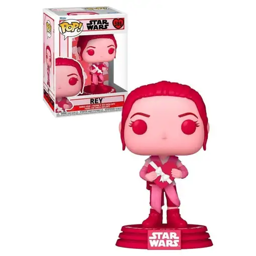 Figura Funko Pop! Star Wars Rey Modelo 588 | 67614 Edición Especial San Valentín
