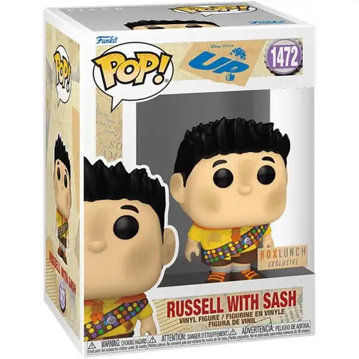 Figura Funko Pop! Disney Up Russell con banda Modelo 1472 | 79158 Edición Box Lun