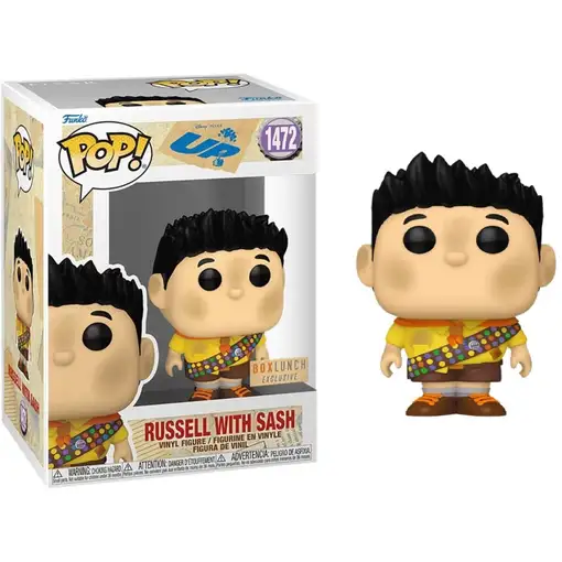 Figura Funko Pop! Disney Up Russell con banda Modelo 1472 | 79158 Edición Box Lun