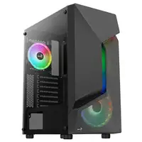 Aerocool SCAPEBKV3 Caja Gaming ATX Frontal RGB LED Cristal Templado 3xVentiladores