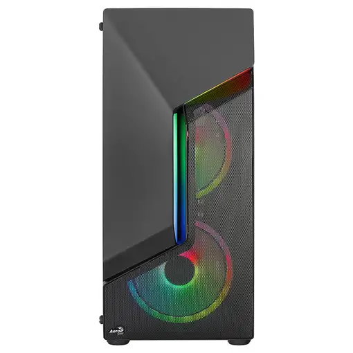 Aerocool SCAPEBKV3 Caja Gaming ATX Frontal RGB LED Cristal Templado 3xVentiladores