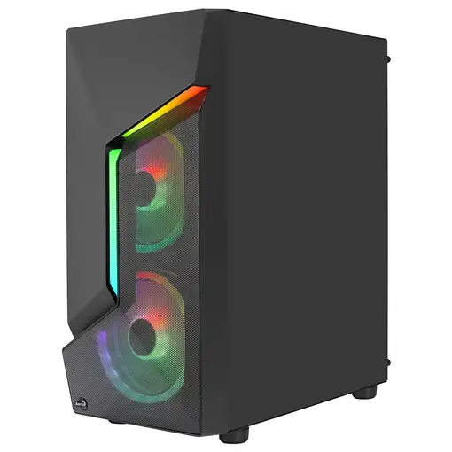 Aerocool SCAPEBKV3 Caja Gaming ATX Frontal RGB LED Cristal Templado 3xVentiladores