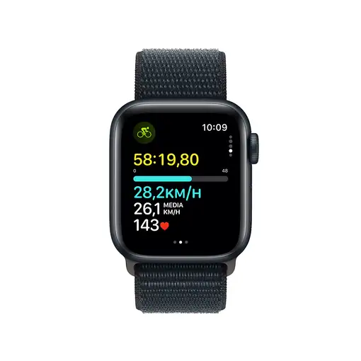 Apple Watch SE OLED 40 mm Digital 324 x 394 Pixeles Pantalla táctil 4G Negro Wifi