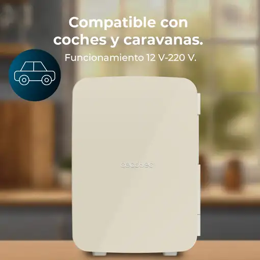 Cecotec Bolero MiniCooling 10 frigorífico Portátil (colocación) 10 L Beige