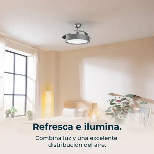 Cecotec Ventilador de Techo EnergySilence Aero 4200 Invisible Steel