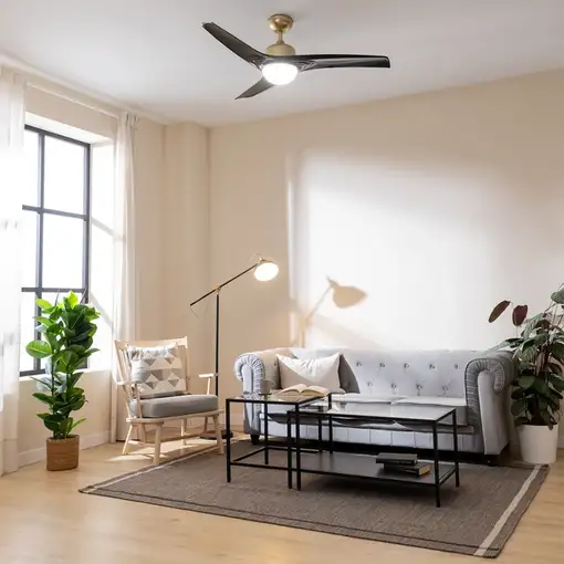 Cecotec Ventilador de techo con luz EnergySilence Aero 560 Negro