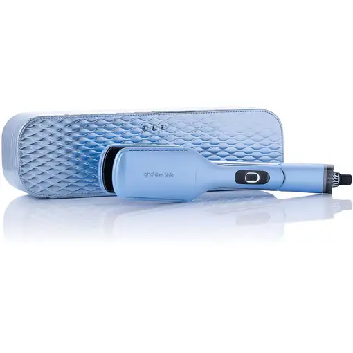 Planchas de pelo y secador azul, 2 en 1, 185 °C, Wet&Dry, Duet Style GHD
