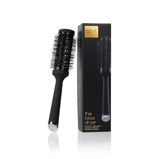 Cepillo de pelo redondo, cerdas naturales, talla 2, 35 mm, The Blow Dryer GHD