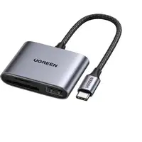 Ugreen 80798 lector de tarjeta USB 3.2 Gen 1 (3.1 Gen 1) Type-C Gris Ugreen 80798 lector de tarjeta USB 3.2 Gen 1 (3.1 Gen 1) Type-C Gris