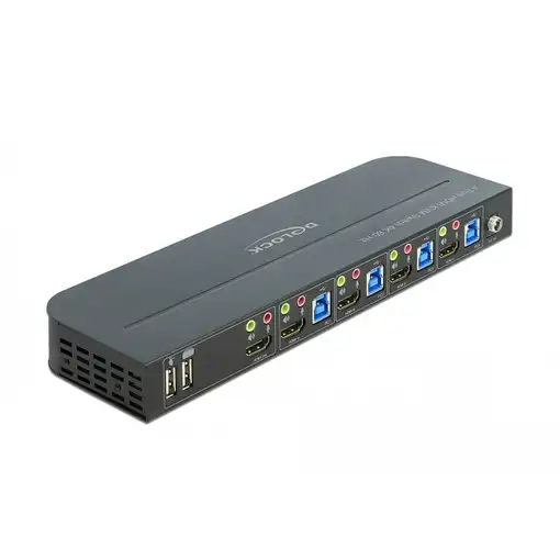 DeLOCK Conmutador HDMI KVM 4K 60 Hz con USB 3.0 y audio