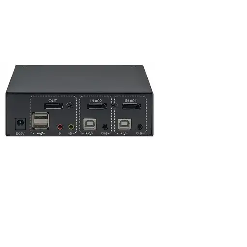 Manhattan 153546 interruptor KVM Negro