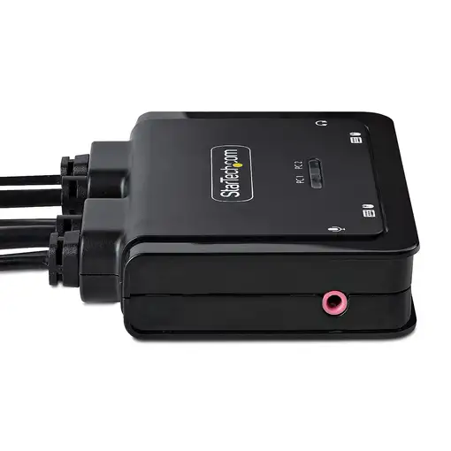 StarTech.com C2-D46-UC2-CBL-KVM interruptor KVM Negro
