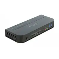 DeLOCK Conmutador HDMI KVM 4K 60 Hz con USB 3.0 y audio