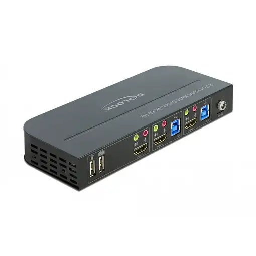 DeLOCK Conmutador HDMI KVM 4K 60 Hz con USB 3.0 y audio