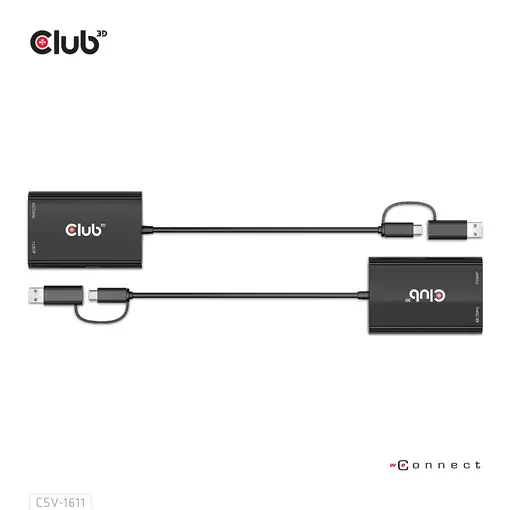 CLUB3D CSV-1611 Adaptador gráfico USB 3840 x 2160 Pixeles Negro