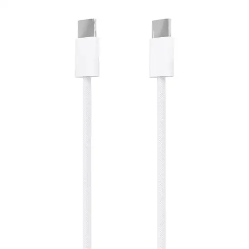 AISENS Cable USB 2.0 3A 60W Apple, tipo USB-C/M-USB-C/M, Blanco, 2.0m