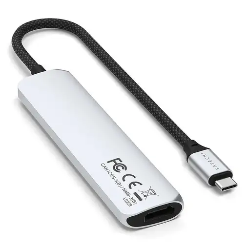 Satechi ST-P6SS hub de interfaz USB Tipo C 10000 Mbit/s Plata