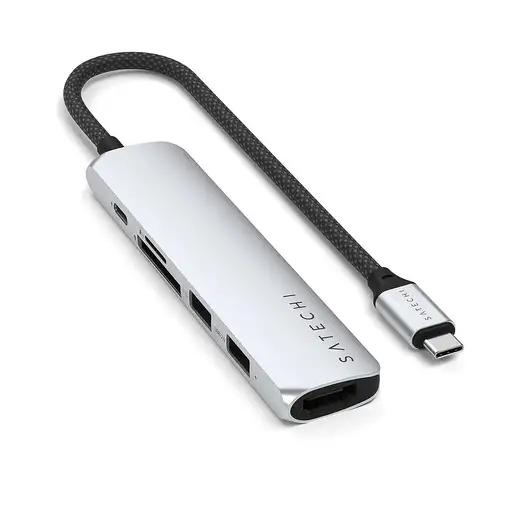 Satechi ST-P6SS hub de interfaz USB Tipo C 10000 Mbit/s Plata