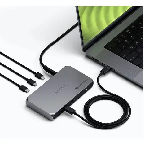 Satechi ST-HT4SHM-EU hub de interfaz Thunderbolt 4 40000 Mbit/s Gris