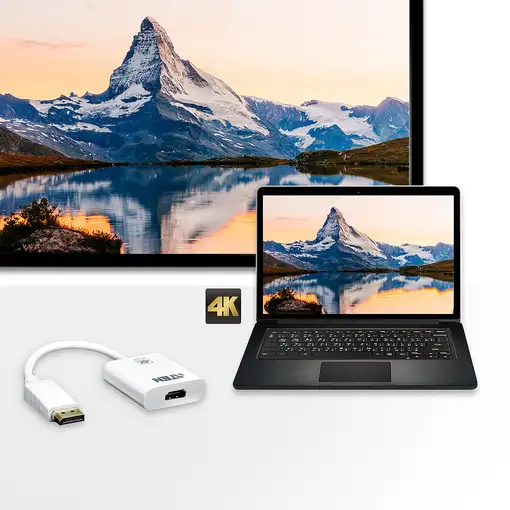 ATEN Adaptador activo de DisplayPort a HDMI 4K